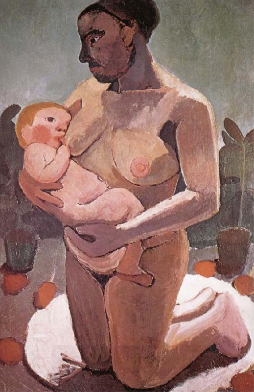 Paula Modersohn-Becker Mother knelt and son China oil painting art